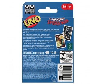 Juego cartas UNO Spiderman Marvel