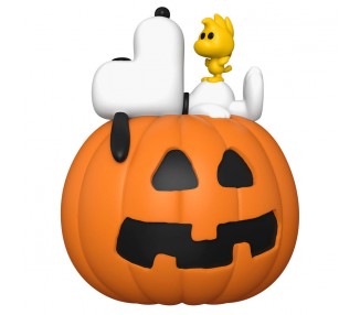 Figura POP Deluxe Peanuts Snoopy & Woodstock with Pumpkin