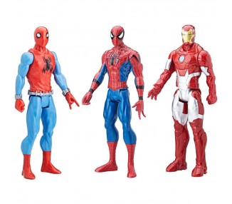 Blister 3 figuras Titan Hero Series Spiderman Marvel 30cm