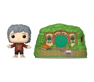 Figura POP Town El Señor de los Anillos Bilbo Baggins with Bag-End