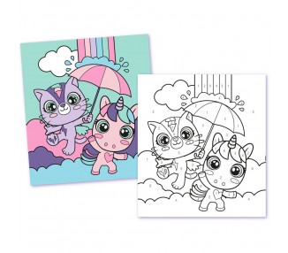 Set papeleria pinta con numeros Sweet Dreams surtido