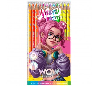 Set lapices de colores WOW Generation 12pzs surtido