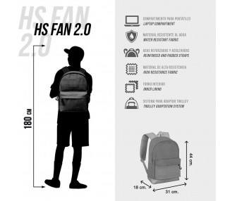 Mochila Kid Naruto 44cm adaptable