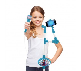 Microfono con pie luminoso Frozen Disney