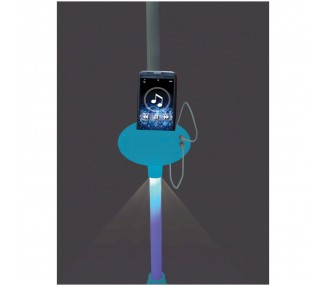 Microfono con pie luminoso Frozen Disney