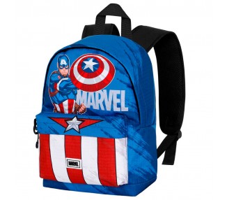 Mochila Gears Capitan America Marvel 34cm adaptable