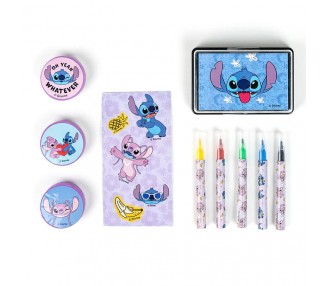 Maletin papeleria coloreable Stitch Disney