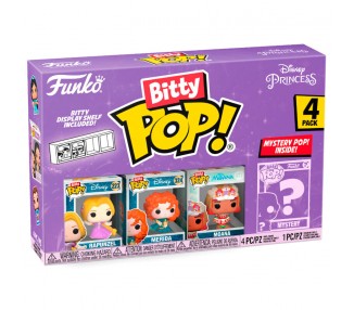 Blister 4 figuras Bitty POP Disney Princesas surtido