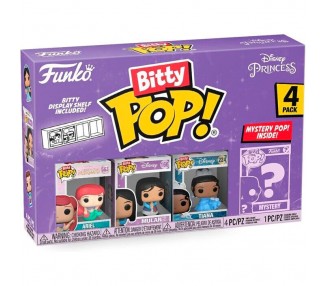 Blister 4 figuras Bitty POP Disney Princesas surtido