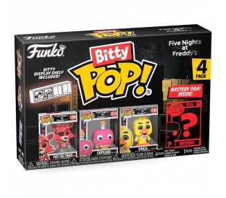 Blister 4 figuras Bitty POP Five Nights at Freddys surtido
