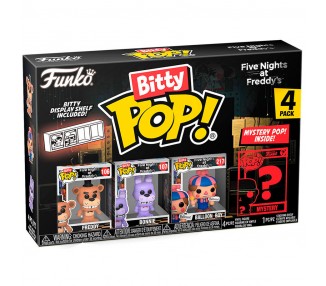 Blister 4 figuras Bitty POP Five Nights at Freddys surtido