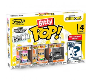 Blister 4 figuras Bitty POP Minions surtido