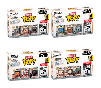 Blister 4 figuras Bitty POP The Mandalorian Star Wars surtido