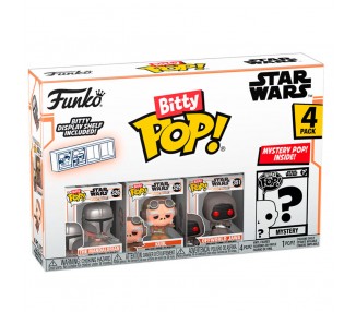 Blister 4 figuras Bitty POP The Mandalorian Star Wars surtido