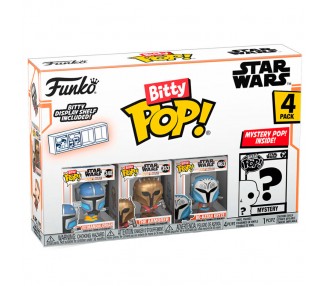 Blister 4 figuras Bitty POP The Mandalorian Star Wars surtido