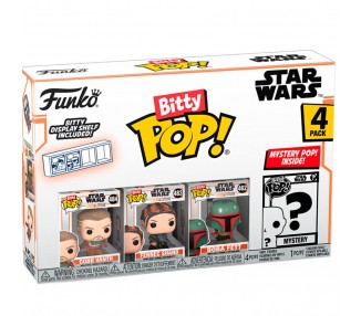 Blister 4 figuras Bitty POP The Mandalorian Star Wars surtido