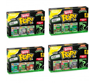 Blister 4 figuras Bitty POP Tortugas Ninja surtido