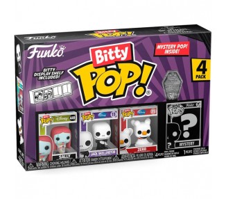 Blister 4 figuras Bitty POP Disney Pesadilla Antes de Navidad surtido