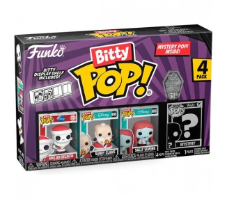 Blister 4 figuras Bitty POP Disney Pesadilla Antes de Navidad surtido