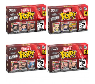 Blister 4 figuras Bitty POP WWE surtido