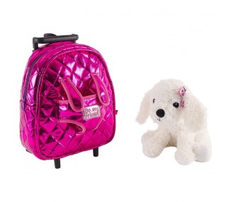 Trolley + peluche perro Didi 32cm.
