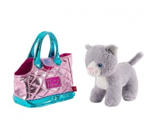 Bolso mano + peluche Rosa gato Coco 28cm