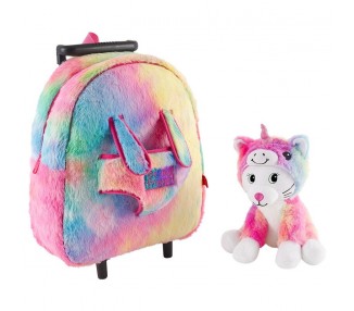 Trolley + peluche gato Emi 32cm