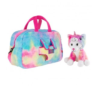 Bolsa viaje + peluche gato Emi 41,5cm