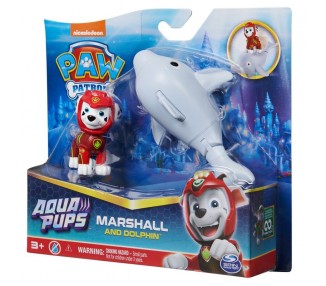 Blister 2 figuras Marshall Aqua Pups Patrulla Canina Paw Patrol