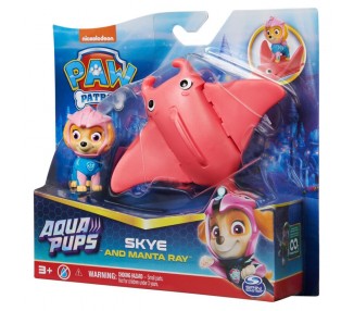 Blister 2 figuras Skye Aqua Pups Patrulla Canina Paw Patrol