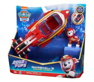 Blister 2 figuras Marshall Vehiculos Aqua Pups Patrulla Canina Paw Patrol