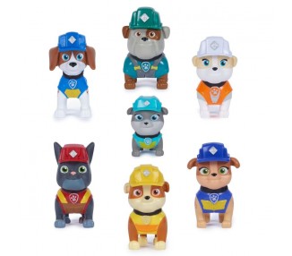 Blister 7 figuras Equipo Rubble Patrulla Canina Paw Patrol