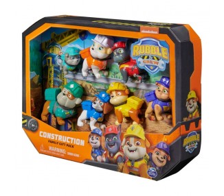 Blister 7 figuras Equipo Rubble Patrulla Canina Paw Patrol