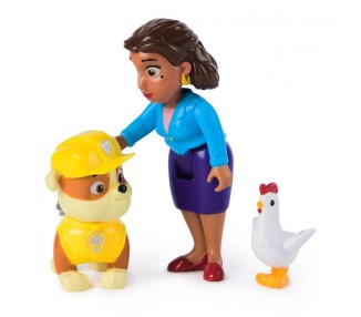 Blister 2 figuras Rubble Hero Pup Patrulla Canina Paw Patrol