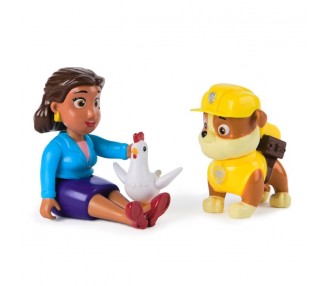 Blister 2 figuras Rubble Hero Pup Patrulla Canina Paw Patrol