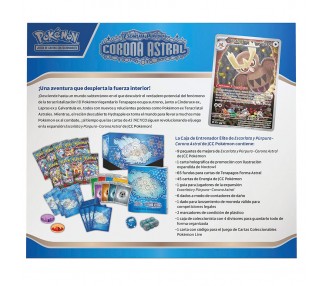 Estuche Entrenador Elite Corona Astral Escarlata & Purpura Pokemon español
