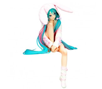Figura Noodle Stopper Hatsune Miku Rabbit Ear Hood Pajama Hatsune Miku 14cm