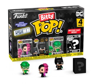 Blister 4 figuras Bitty POP DC Comics Batman 85th Anniversary surtido