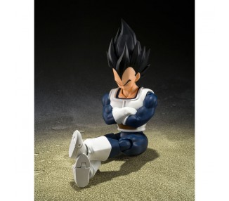 Figura S.H Figuarts Vegeta Old Vattle Clothes Dragon Ball Z 14cm