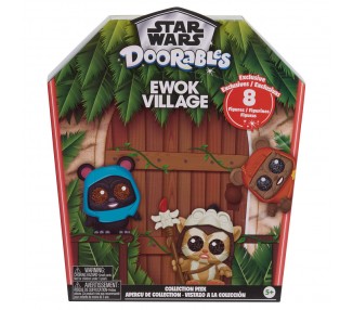 Set 8 figuras Ewok Collection Peek Star Wars Doorables surtido