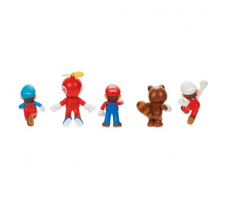 Blister 5 figuras Super Mario Bros 6cm