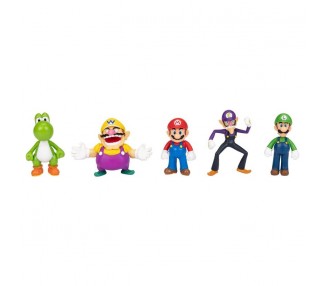 Blister 5 figuras Super Mario Bros 6cm