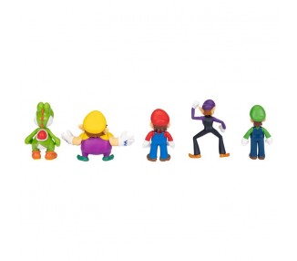 Blister 5 figuras Super Mario Bros 6cm