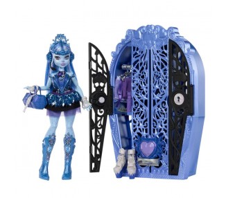 Muñeca Abbey Bominable + armario Monster High Skulltime Secrets