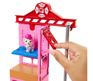 Muñeca Bombera estacion de bomberos Barbie