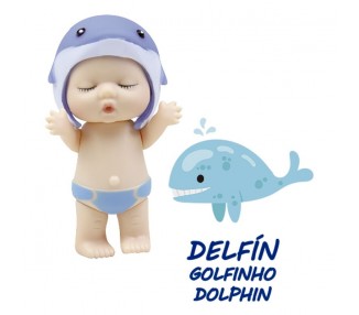 Muñeco Bebe Animales Marinos 8cm surtido