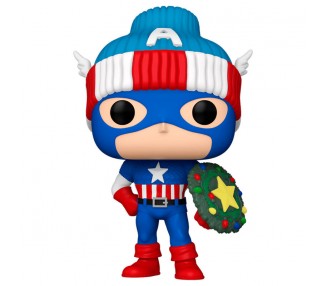 Figura POP Marvel Capitan America Holiday