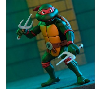 Figura Ultimate Raphael VHS Cartoon Tortugas Ninja 18cm