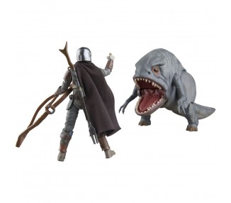 Set 2 figuras Blurrg & Mandalorian - The Mandalorian Star Wars 9,5cm