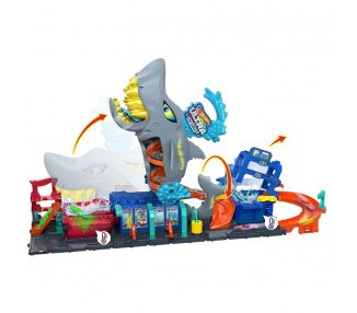 Tunel de Lavado con Tiburón Hot Wheels City